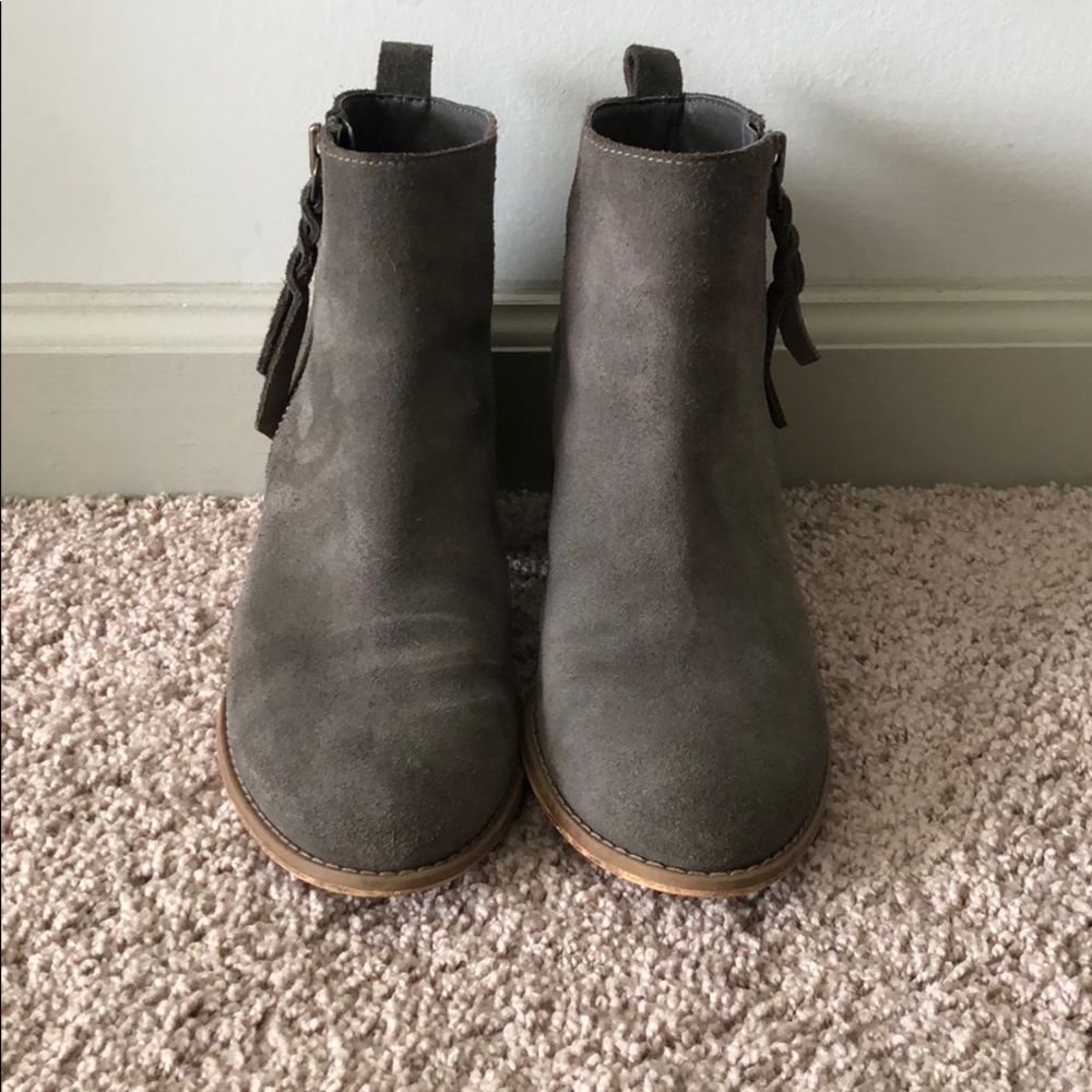 BP. Just Block Heel Suede Booties - Picture 2 of 10